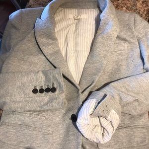 Gray Cotton Blazer
